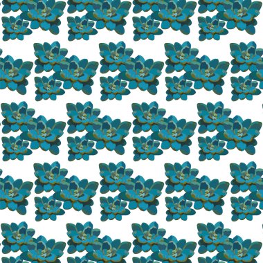 Güzel suluboya mavi çiçekler