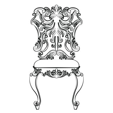 Fabulous Zengin Barok Rokoko sandalye