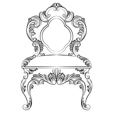 Barok lüks tarzı sandalye