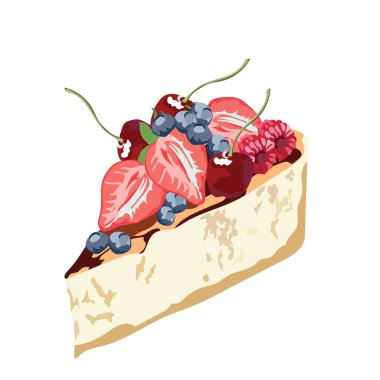 Meyve tatlı ile Cheesecake