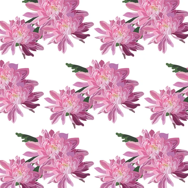 Patrón de flores de crisantemo — Archivo Imágenes Vectoriales