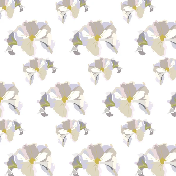 Ročník jemný bílý geraniové květiny — Stockový vektor