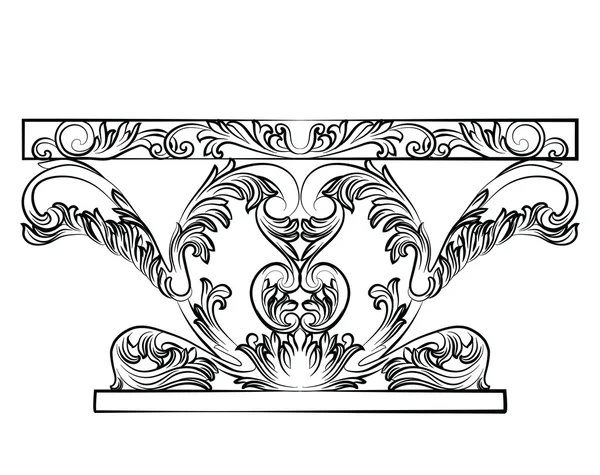 Table baroque riche — Image vectorielle