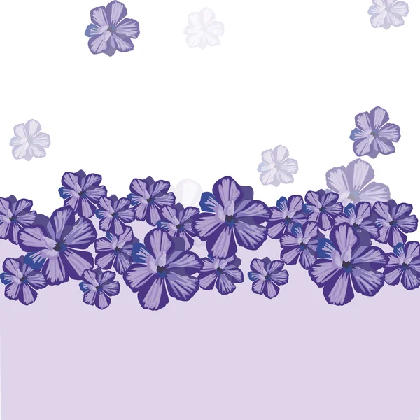 Tarjeta de felicitación floral primavera verano — Vector de stock