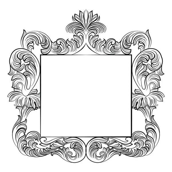 Vintage frame van de keizerlijke barok-Rococo — Stockvector
