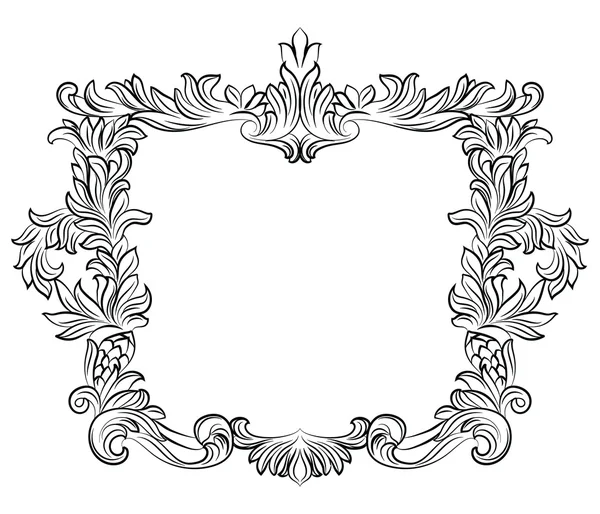 Vintage imperial barroco marco rococó — Vector de stock