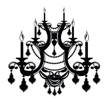 Süsler ile Barok zarif Duvar lambası