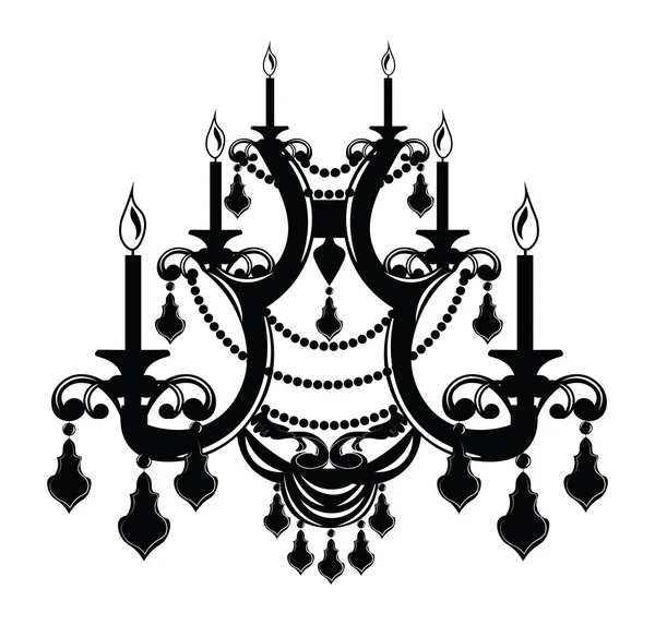 Süsler ile Barok zarif Duvar lambası