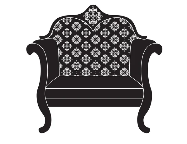 老式的沙发椅 — 图库矢量图片