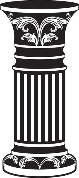 Columna decorativa arquitectónica — Vector de stock