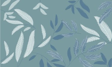 Dal ve yaprakların soyut deseni. Okaliptüs bitkisi