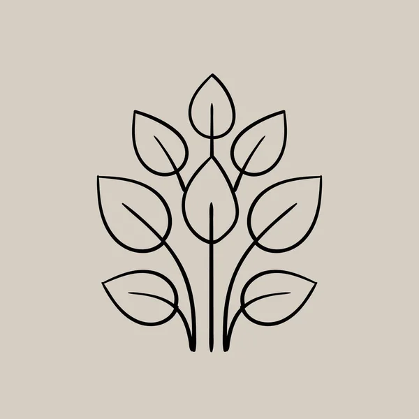 Složení z několika listů. Logo motivu podzimu — Stockový vektor