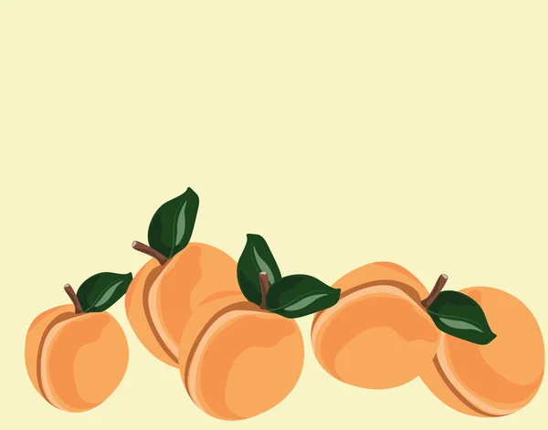 Персиковий фрукти. Вектор — стоковий вектор