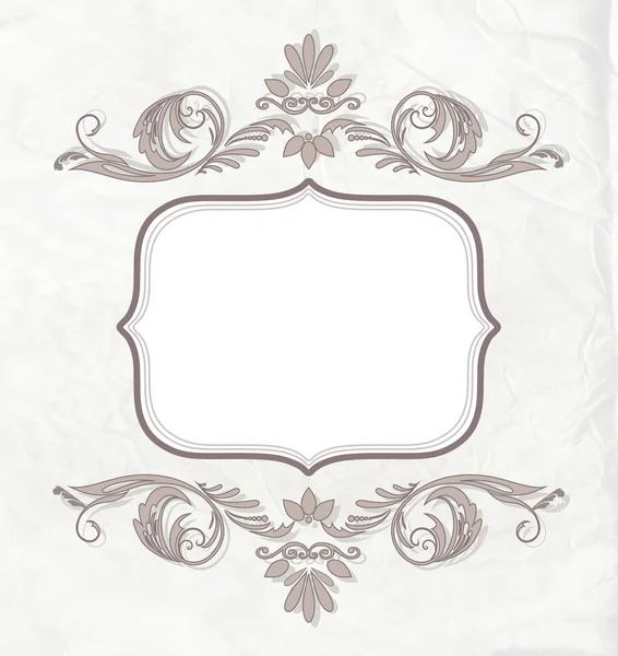 Carte d'invitation Vintage — Image vectorielle