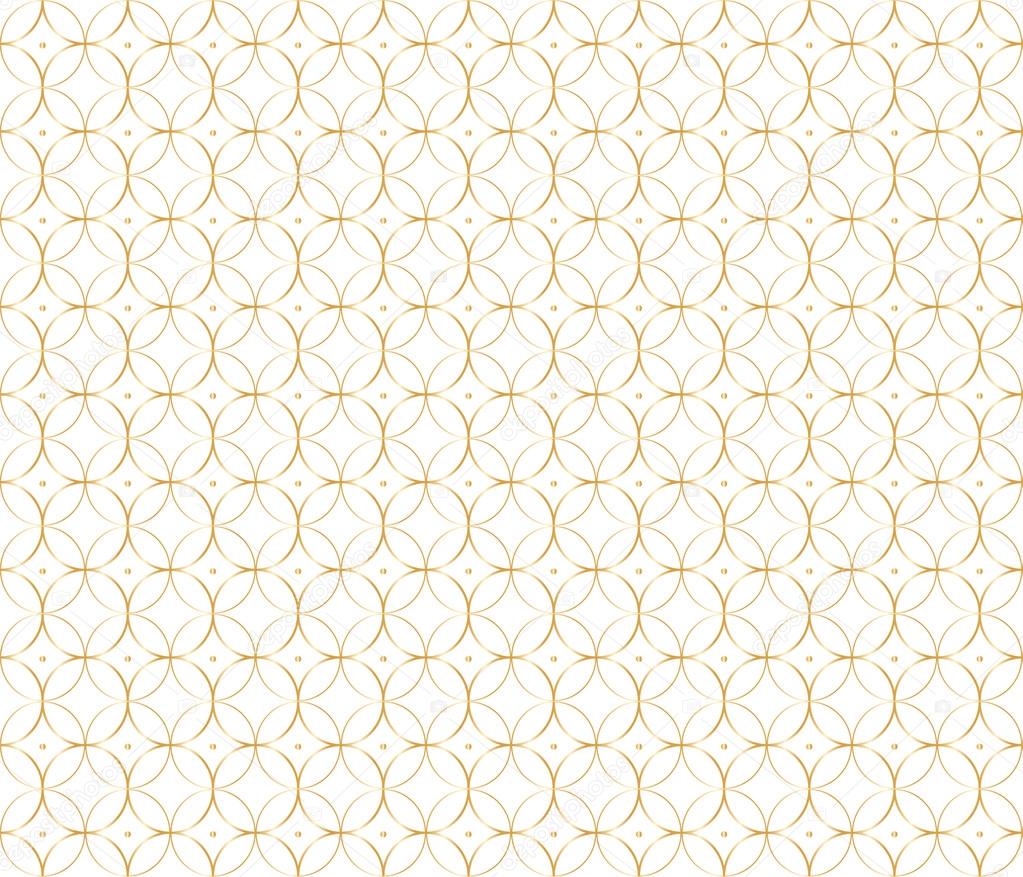 Geometric gold pattern background