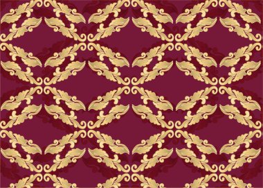 Vintage damasko süsleme desen