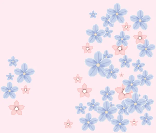 Fond de fleurs colorées — Image vectorielle