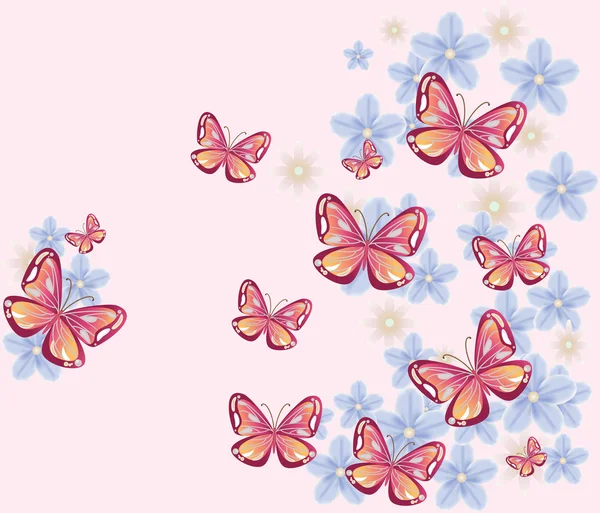 Fondo de mariposa colorido — Archivo Imágenes Vectoriales