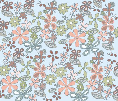 Renkli pastel el yapımı çiçek süsleme