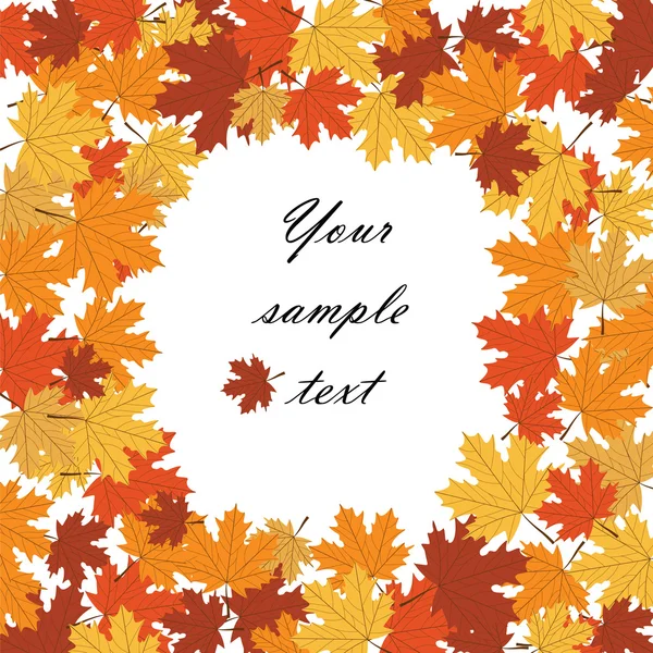 Yapraklı sonbahar arkaplanı