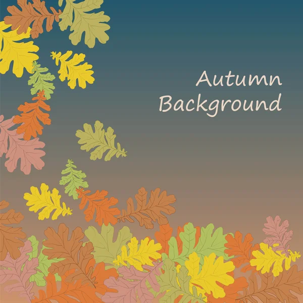 Outono fundo com folhas de bordo — Vetor de Stock