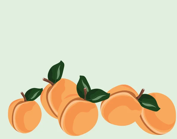 Персиковий фрукти фону — стоковий вектор