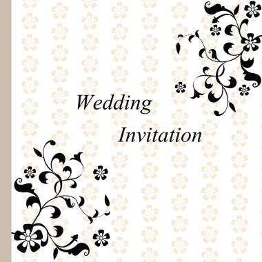 Süslemeli düğün daveti