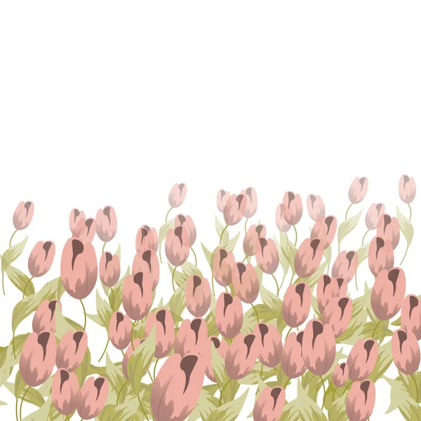 Tulipanes composición flor — Vector de stock