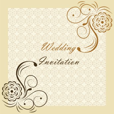 Düğün davetiyesi ile ornam