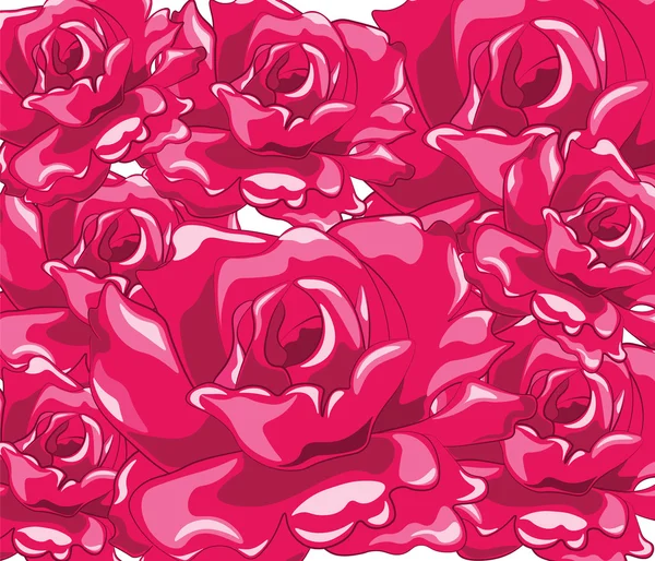 美しい明るいバラ — ストックベクタ
