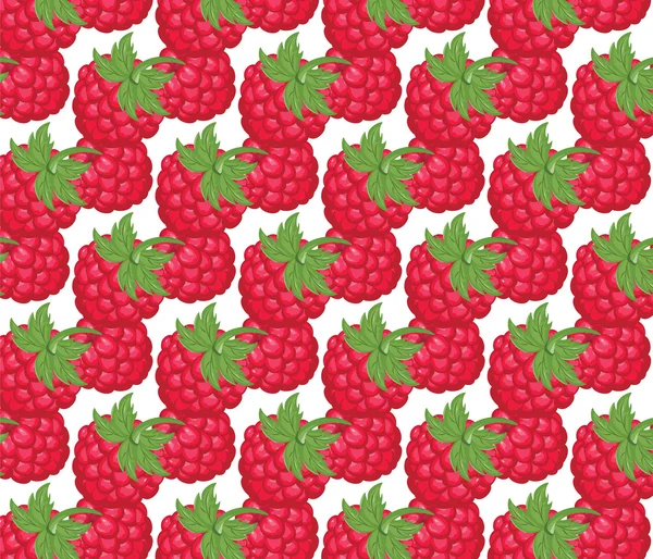लाल रास्पबेरी पैटर्न — स्टॉक वेक्टर