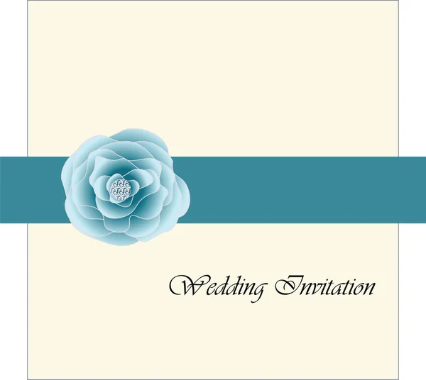 Invitation carte de mariage — Image vectorielle