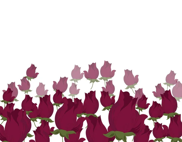 Rosas flores fondo — Archivo Imágenes Vectoriales