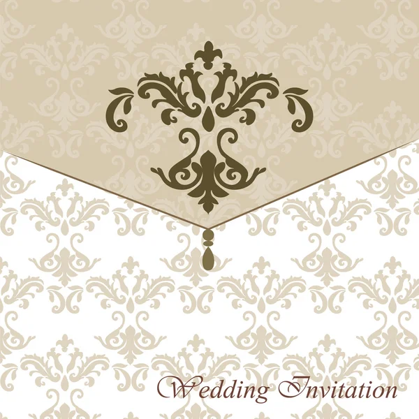 Classic luxury invitation card — Stock Vector