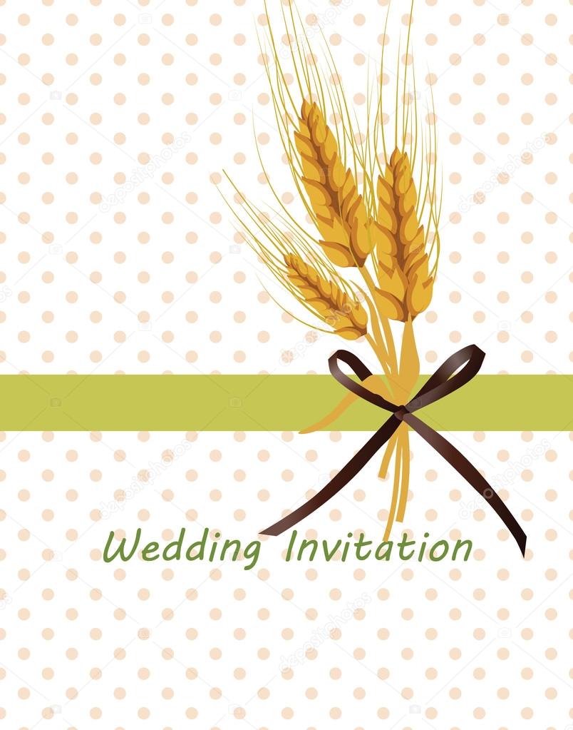 Vintage retro invitation