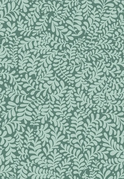 잎이 원활한 현대 녹색 패턴 — 스톡 벡터