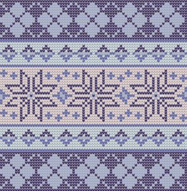 kesintisiz mavi fair Isle desen