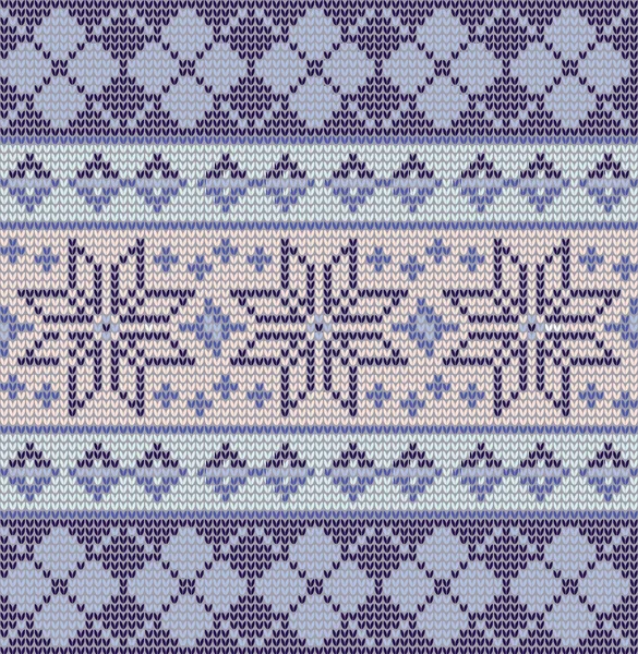 Bleu sans couture motif île juste — Image vectorielle