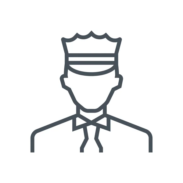 Policie avatar ikona — Stockový vektor