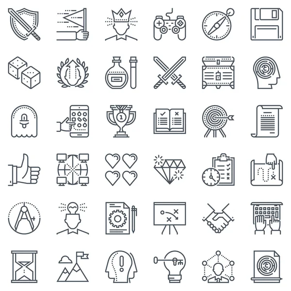 Icon Set für Spieledesign — Stockvektor