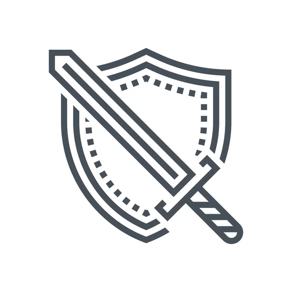 Shield, armor icon — Stockvector