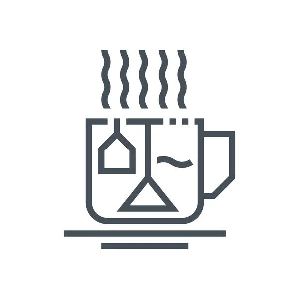 Hot drinks, tea icon — Stock Vector