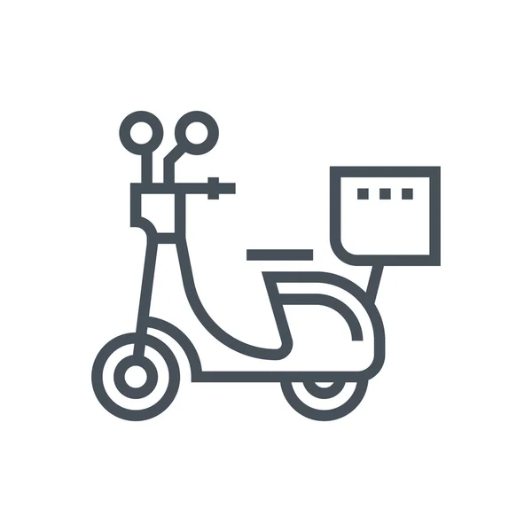 Dağıtım motosikleti simgesi — Stok Vektör