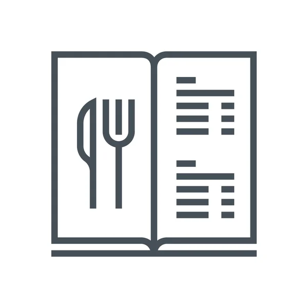 Icono del menú del restaurante — Vector de stock