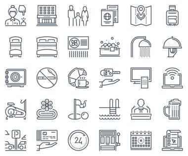 Hotel Icon set