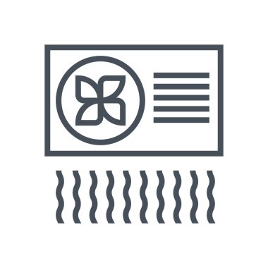 Airconditioner theme icon clipart