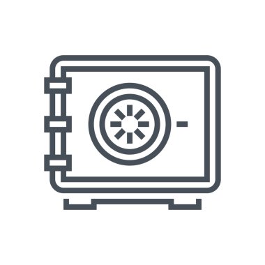 Güvenli, mevduat kutusu simgesi