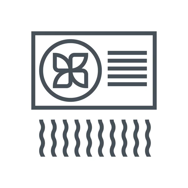 Airconditioner téma ikona — Stockový vektor