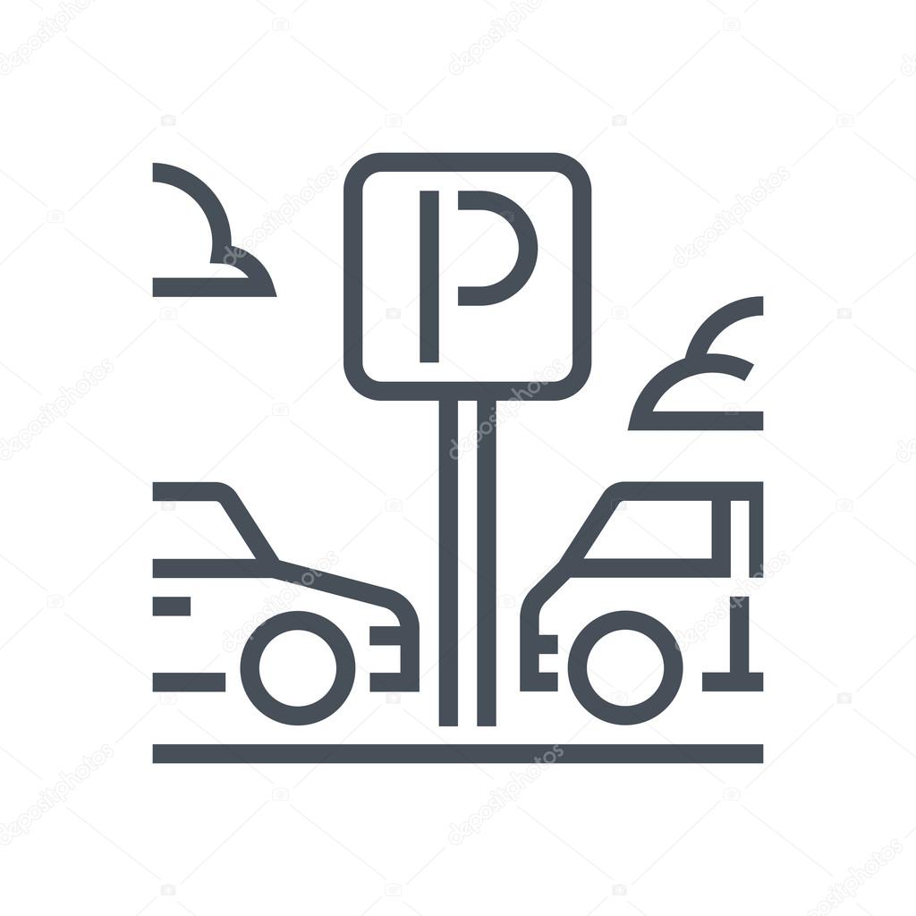 Parking theme icon