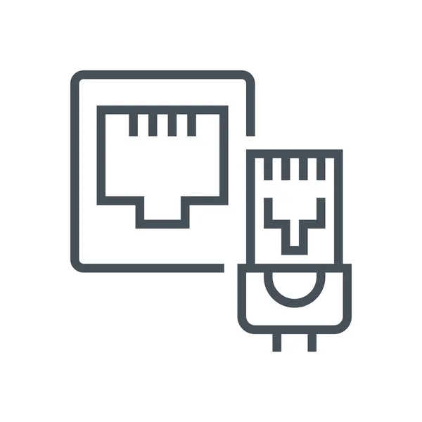 Ethernet thema pictogram — Stockvector